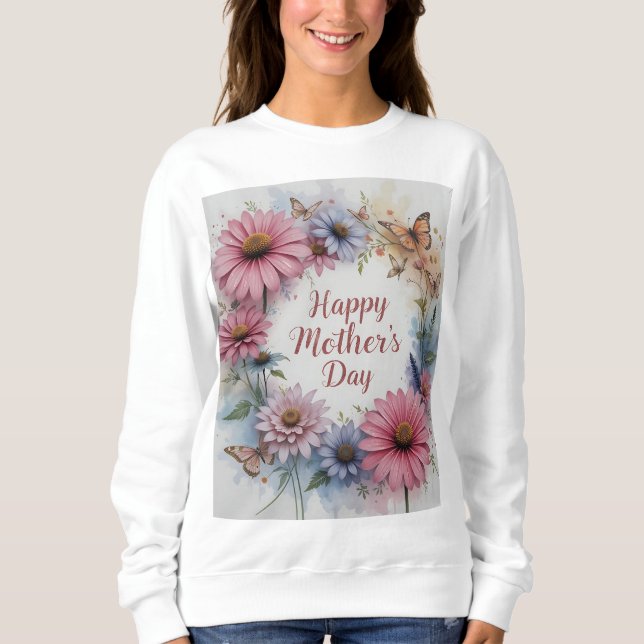 Camiseta Flores silvestres alegram o dia das mães (Frente)