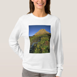 Camiseta Flores silvestres alpinas & Mt Clements em Logan P