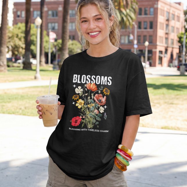 Camiseta Flores Silvestres Botânicas (Criador carregado)