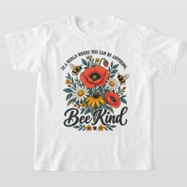 Camiseta Flores Silvestres e Abelhas Vintage