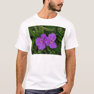 Camiseta Flores Silvestres Fuchsia Spiderwort Presentes de