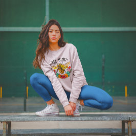 Camiseta Flores Silvestres Gráficas Casuais Seja Gentil