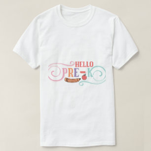 Camiseta Flores Sólidas e Contorno