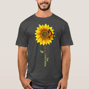 Camiseta Flores Sunshine Butterfles Nunca se Esquece de Smi