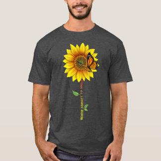 Camiseta Flores Sunshine Butterfles Nunca se Esquece de Smi