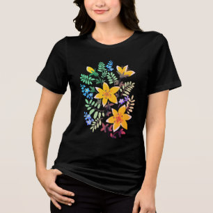 Camiseta Flores, tema floral, lindas cores