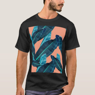Camiseta Flores tropicais, fundo botânico sem costura.