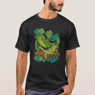Camiseta Flores Tropicais Pet Retile Animal Lizard Floral