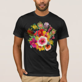 Camiseta Flores Tropicais Quentes