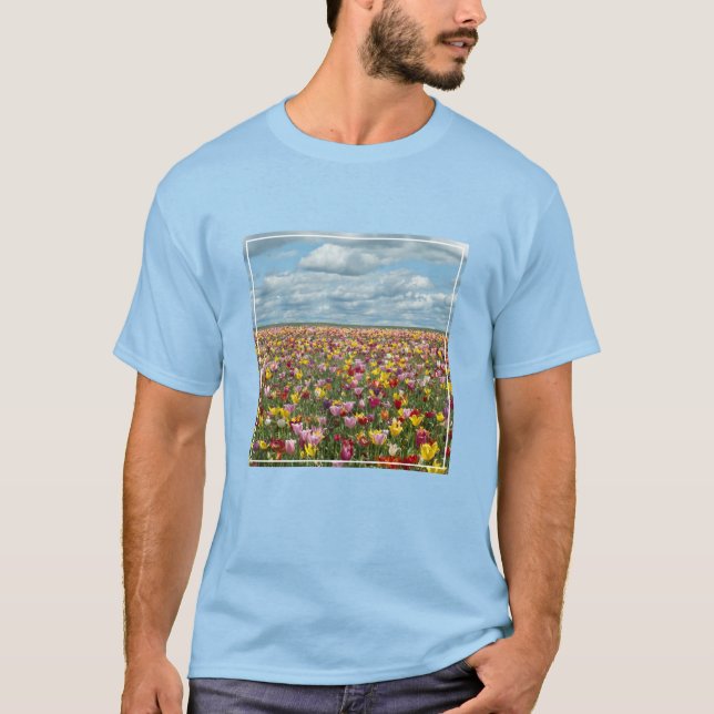 Camiseta Flores | Tulips Willamette Valley Oregon (Frente)