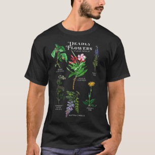 Camiseta Flores Venenosas Fleur Fatale Fêrea Halloween Gif