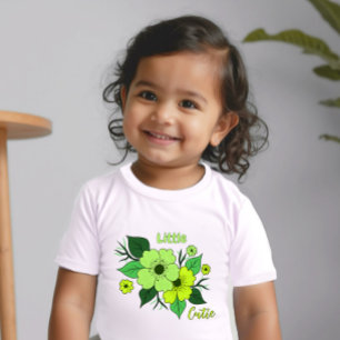 Camiseta Flores verdes