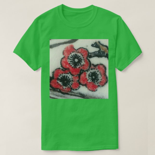 Camiseta Flores Vermelhas (Frente do Design)