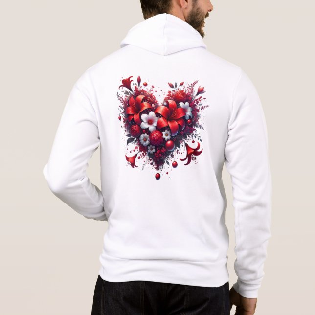 Camiseta Flores Vermelhas da Primavera Coração-53476 (Verso)