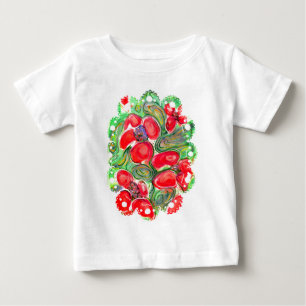 Camiseta Flores Vermelhas Poppy Doodle Fantasy