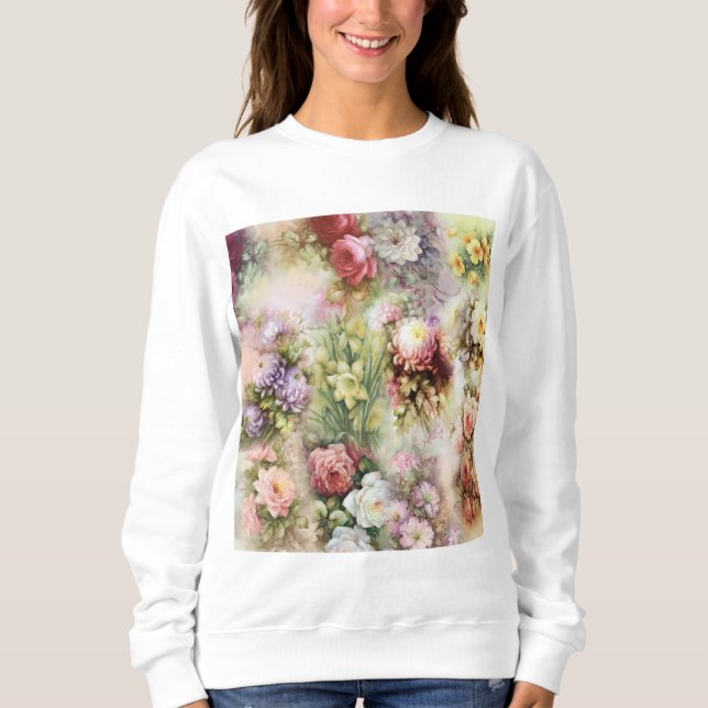 Camiseta Flores Vintage (Frente)
