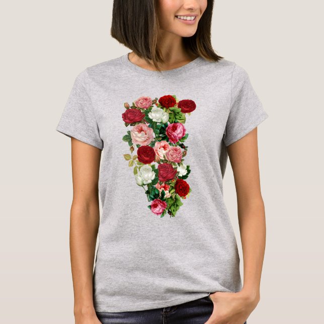 Camiseta Flores Vintage (Frente)