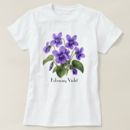 Camiseta Flores Violeta de Fevereiro
