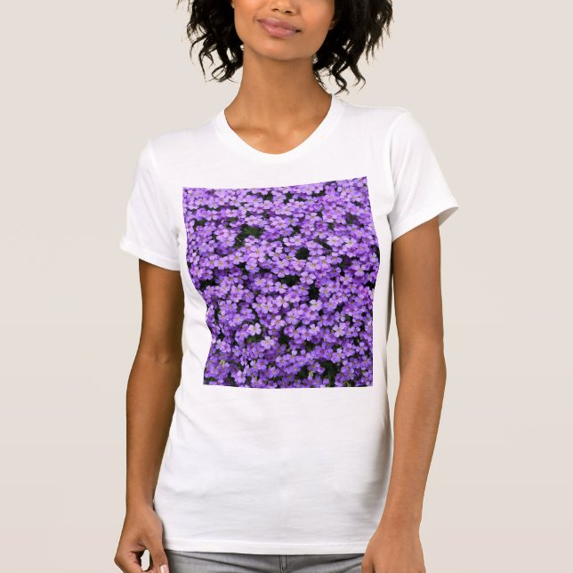 Camiseta Flores Violetas (Frente)