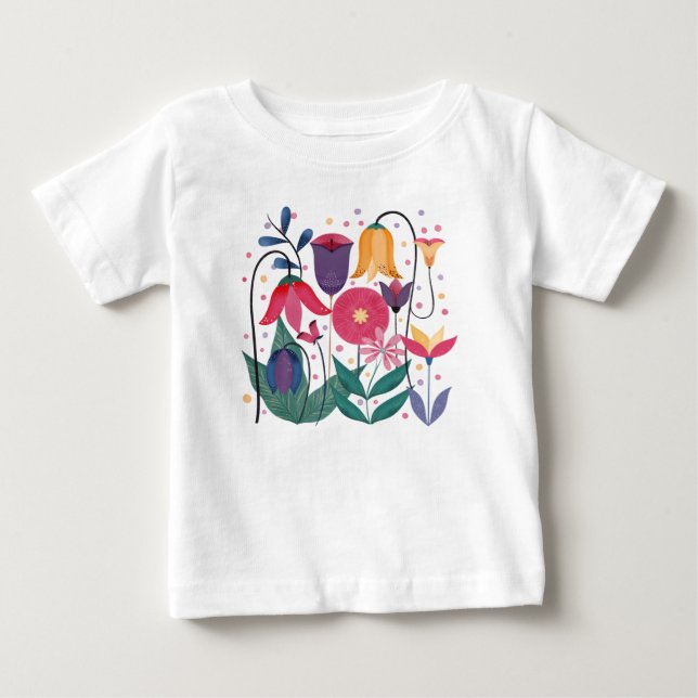 Camiseta Flores Whimsical (Frente)