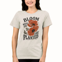 Floresça Onde Você Está Plantado Floral Retro