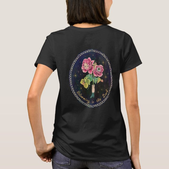 Camiseta Florescendo no Escuro (Verso)