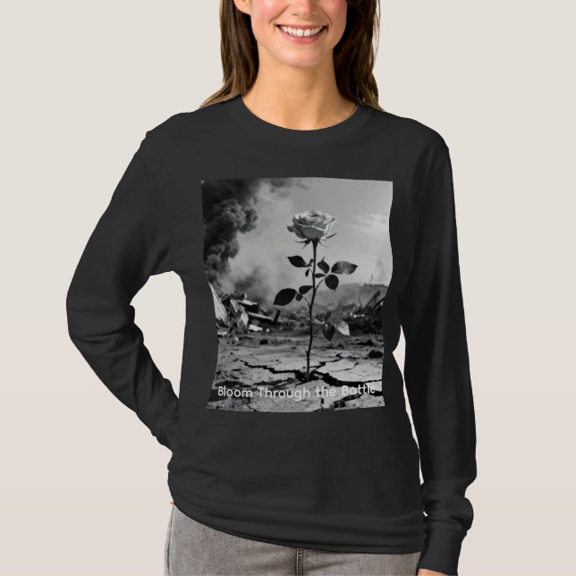 Camiseta Florescer Através da Batalha (Frente)