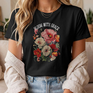 Camiseta Florescer Com Graça Floral