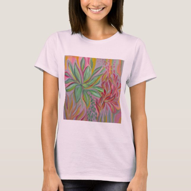 Camiseta Florescer Elétrico (Frente)