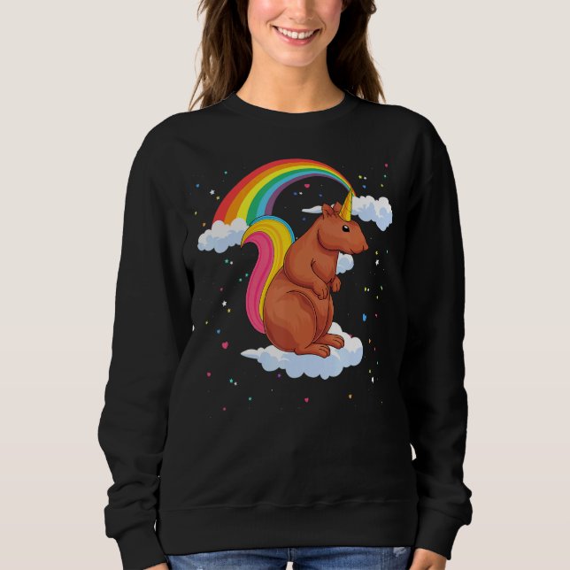Camiseta Floresta Amante de os animais Rainbow Squirrelcorn (Frente)
