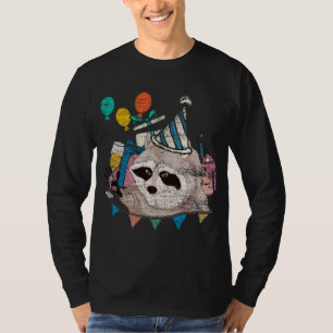 Camiseta Floresta Animal Da Festa de aniversário Engraçado