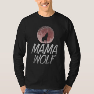 Camiseta Floresta Animal do Dia de as mães Vermelho da Lua