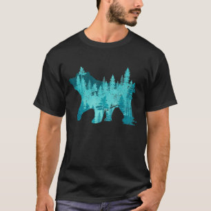Camiseta Floresta Animal Grizzly Ursa Natureza Selvagem Ext