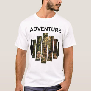 Camiseta Floresta Ao Ar Livre Aventura Com Cães