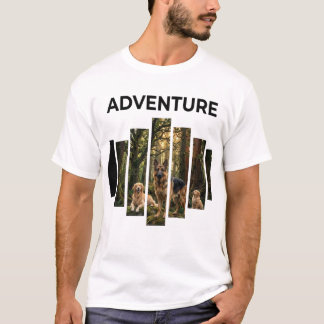 Camiseta Floresta Ao Ar Livre Aventura Com Cães