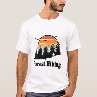 Camiseta Floresta Caminhando Natureza Aproxima Embalagem De