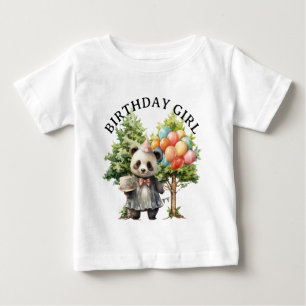 Camiseta Floresta Caprichosa de Aquarela de Aniversário