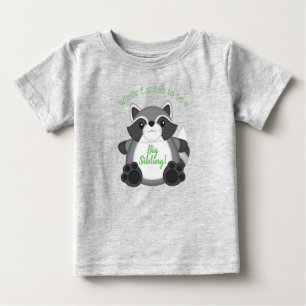 Camiseta Floresta Chá de fraldas Raccoon