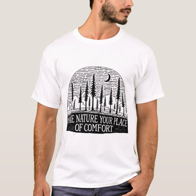 Camiseta Floresta Conforto da Natureza (Frente)