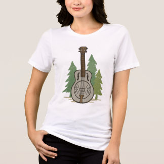 Camiseta Floresta de Aço Dobro – Arte de Amante de Música R