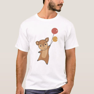 Camiseta Floresta De Animais Curiosos Deer Fawn Para Crianç