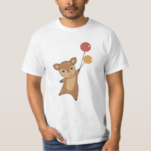 Camiseta Floresta De Animais Curiosos Deer Fawn Para Crianç