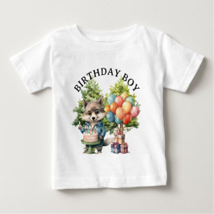 Camiseta Floresta de Aquarela Caprichosa de Aniversário