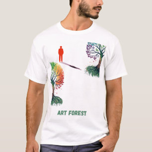 Camiseta Floresta de Arte