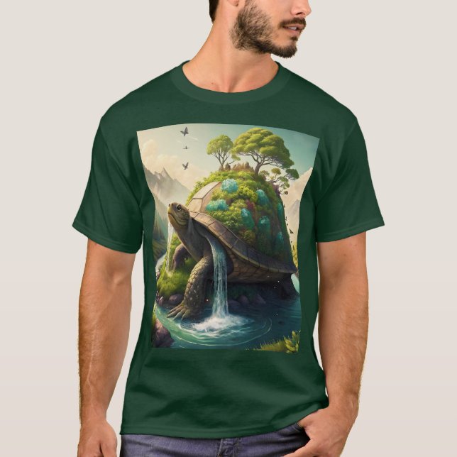 Camiseta Floresta de Caieira-Tartaruga Fantasy (Frente)