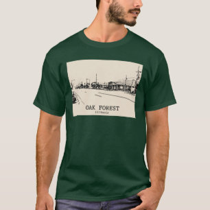 Camiseta Floresta de Carvalho Illinois