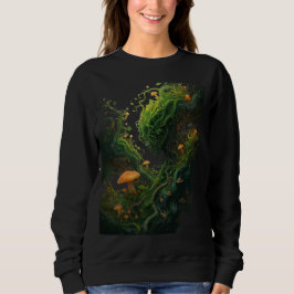 Camiseta Floresta de Cogumelos de Fantasia Encantada Fungos
