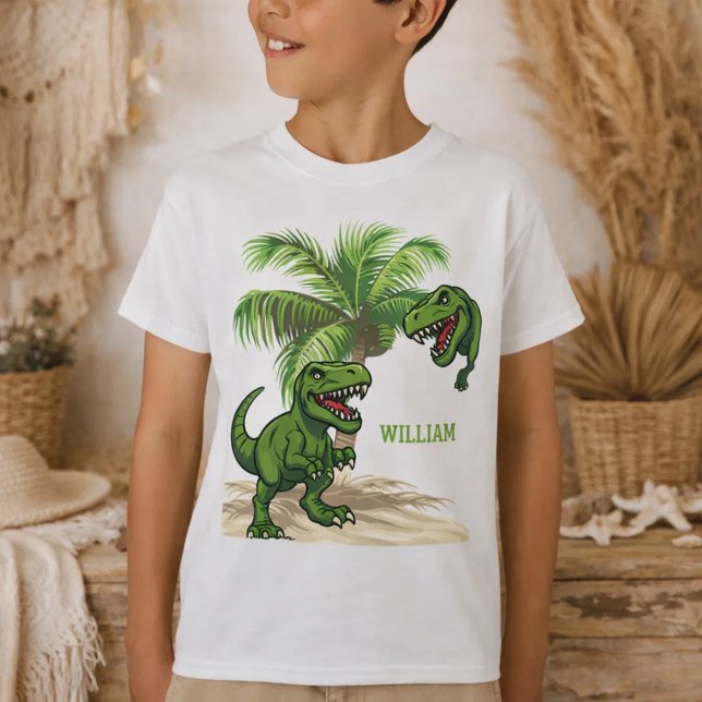 Camiseta Floresta de Dinossaur Tyrannosaurus Rex (Criador carregado)