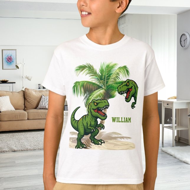 Camiseta Floresta de Dinossaur Tyrannosaurus Rex (Criador carregado)