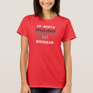 Camiseta Floresta de Evergreen do Norte de Michigan